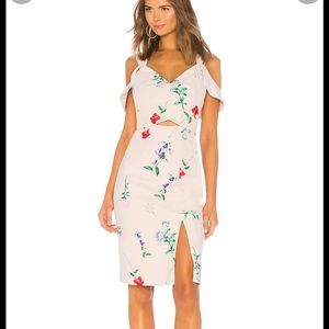 Elliatt Archibald Pink Floral Dress with Cutouts Sz XS